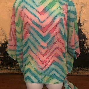 Teddi multi colored blouse